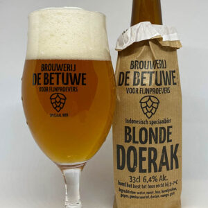 Blonde Doerak van Brouwerij de Betuwe pakket 12 flesjes € 3,90 per flesje